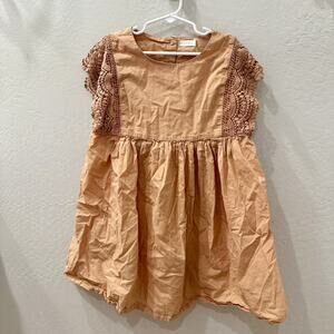 Jamie Kay Pink Flutter Sleeve Tiered Dress